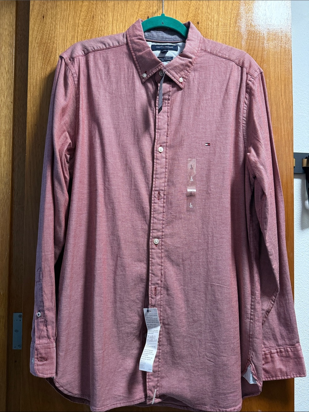 Tommy Hilfiger Men's Button-Down Shirt - Dusty Rose